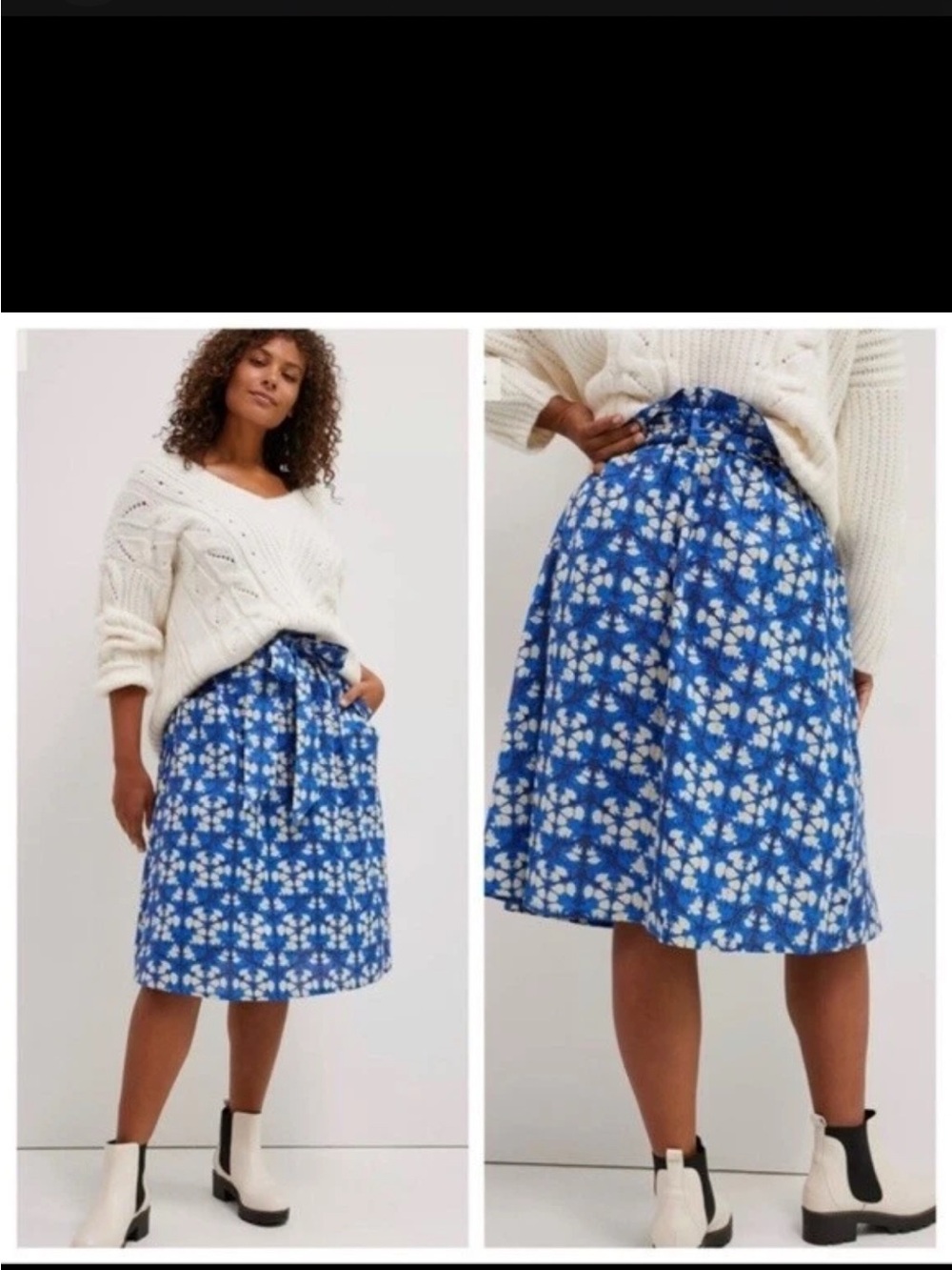 Porridge Paper Bag Print Skirt